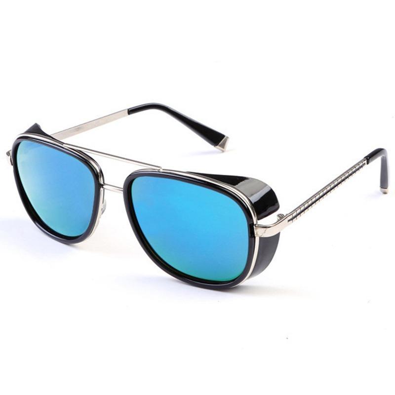 Men's Metal Square Sunglasses Vintage Luxury Men UV Protection Sun Glasses Outdoor Driving Windproof Eyewear UV400 Sun Glasses