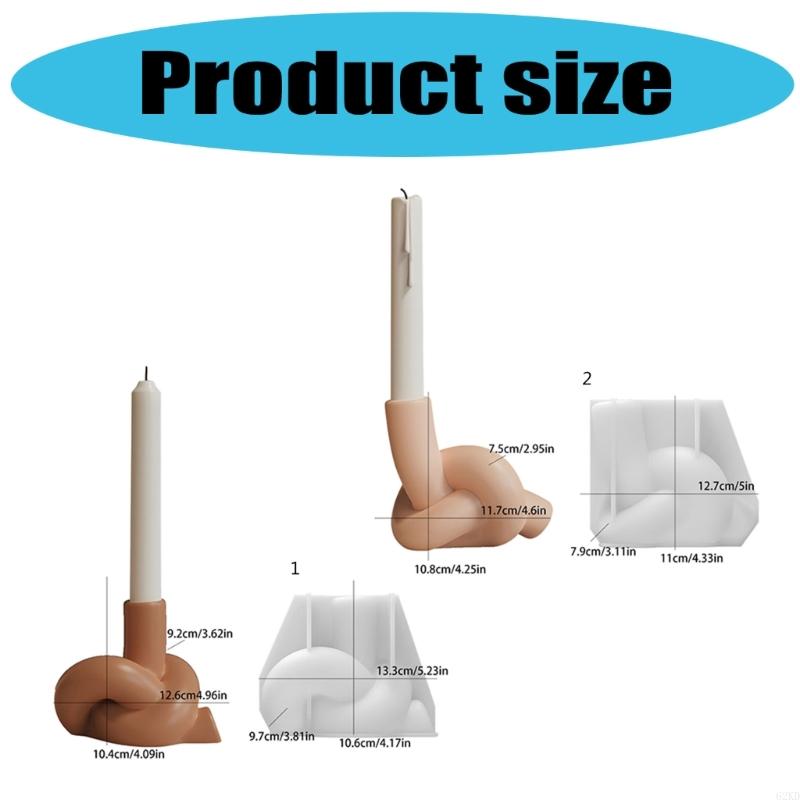 62KD Elegant Knot Silicones Holders Stand Molds For Holiday Party Home Decors