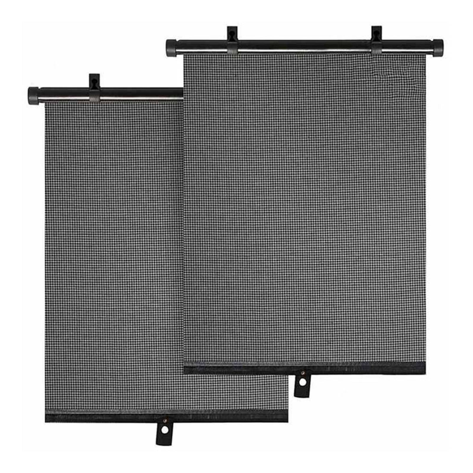 Набор из 2 штук автомобильных роликовых штор Эффективно блокируют лучи и яркое солнце Выдвижная автомобильная штора от солнца Автомобильная штора 1