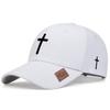 Unisex Cross Embroidery American Flag Label Baseball Caps Adjustable Casual Hats Spring and Autumn Outdoor Sunscreen Hat