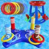 Water Basketball Hoop Ring Toss Game  Water Inflatable Basketball Hoop Beach Party Pool Interactive Floating Pool Accessories