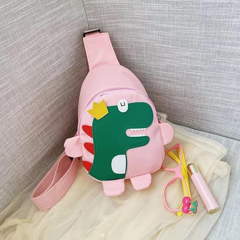 2026 new children's bag backpack dinosaur boys and girls cute princess baby fashion breast bag crossbody bag