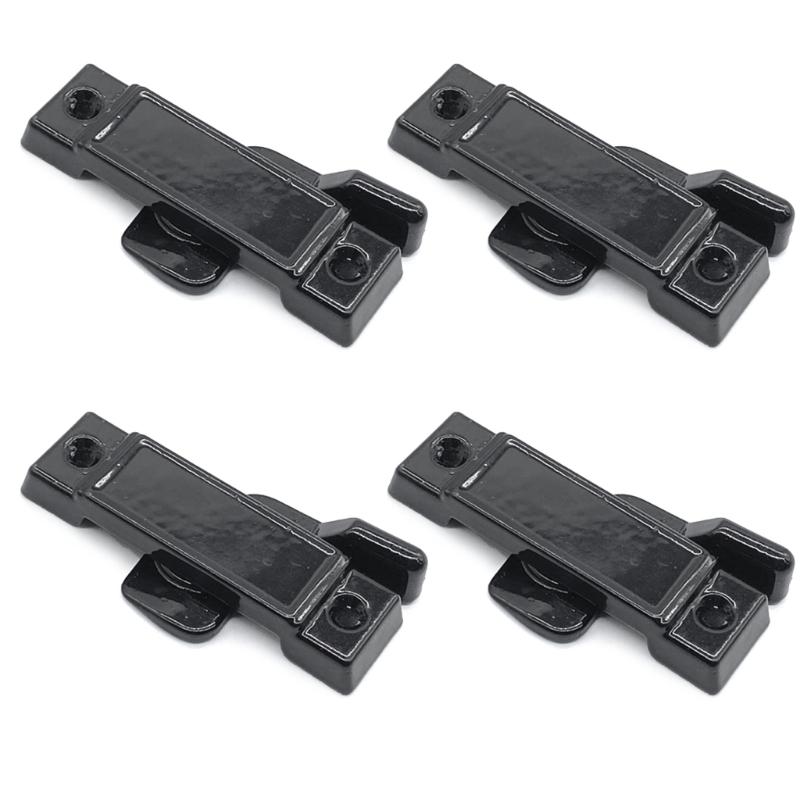 4 Peças Fechadura de Fita Multiuso Acessório de Reposição para Furos de Montagem de Janela Inclui Parafusos para Janela de Correr