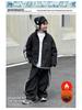 2025 Autumn/Winter Boys' Trendy Fleece Two-Piece Sports Set