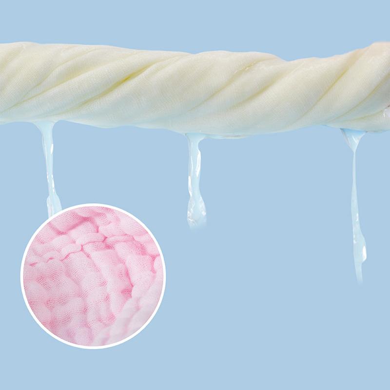 5pcs Cotton Muslin Baby Washcloths Infant Face Towel Soft Newborn Saliva Bibs for Burp Cloth High Absorbent Bath Wipe