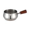 RVS Schenkbekers Met Houten Handvat Chocolade Smeltpan Perfect Voor Koffie En Chocolade Smelten