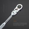 2 in 1 Flexible Head Wrench Steel Industrial Ratcheting Wrench Polishing Flexible Head Ratchet Combination Wrench