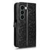 For itel A95 5G Wallet Case Dot Pattern Imprint PU Leather Phone Cover with Wrist Strap