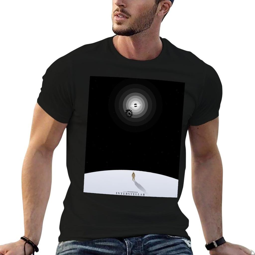 Interstellar Minimalist Filmplakat T-Shirt Industrielles Arbeits-T-Shirt