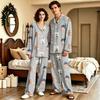Unisex Long Sleeve Long Pants Pajama Set - Casual Loungewear Sleepwear for Men and Women