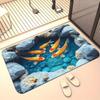 Printed Kitchen Floor Mat, Bathroom Floor Mat, Washable Door Mat At The Entrance