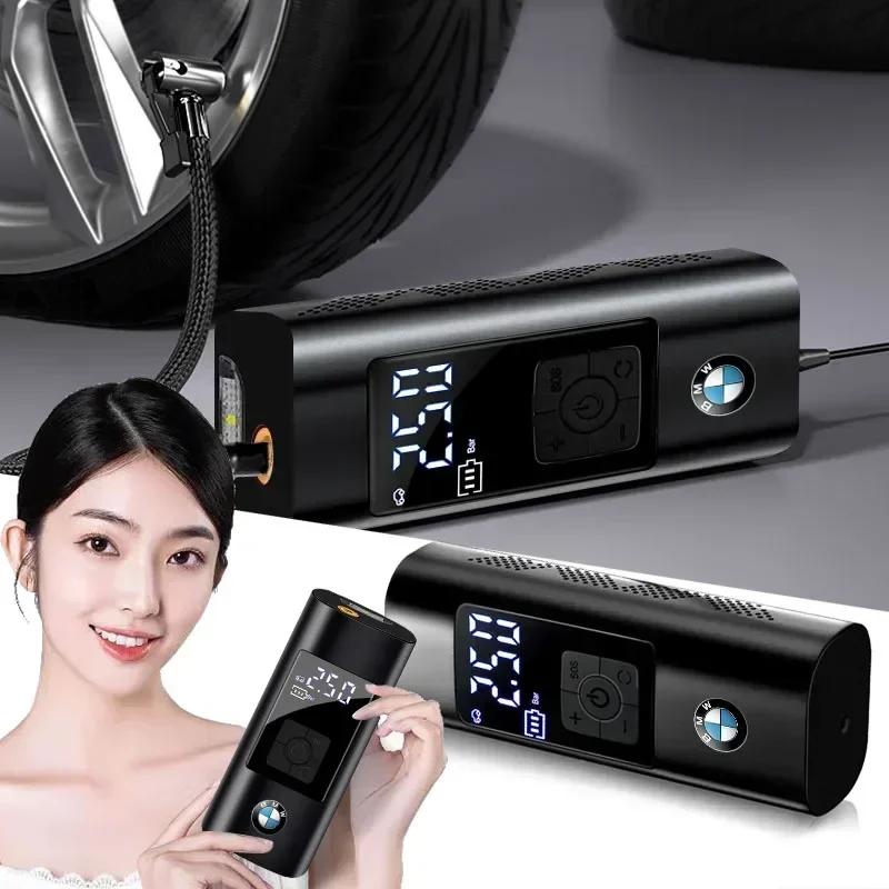 Car Tire Inflator Smart Digital Inflatable Pump Emblem Car Goods For BMW F10 F11 F12 F07 F01 F02 F30 F35 F34 F36 4 5 GT E39 E46