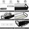 Shower Caddy, Adhesive Shower Organizer with Hooks, Shower Shelves for Inside Shower, No Drilling Shower Rack Holder, Shower Storage for Bathroom,