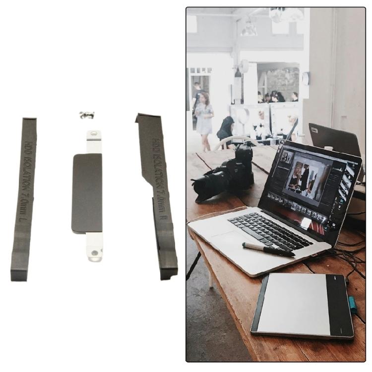 Internal Hard Drive Mounting Rack With Rubber Rail Connector for E6230 Laptop Storage Upgraded Accessories