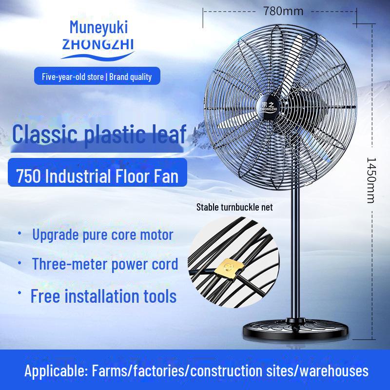 Wall-Mounted and Floor Industrial Fans for Workshops