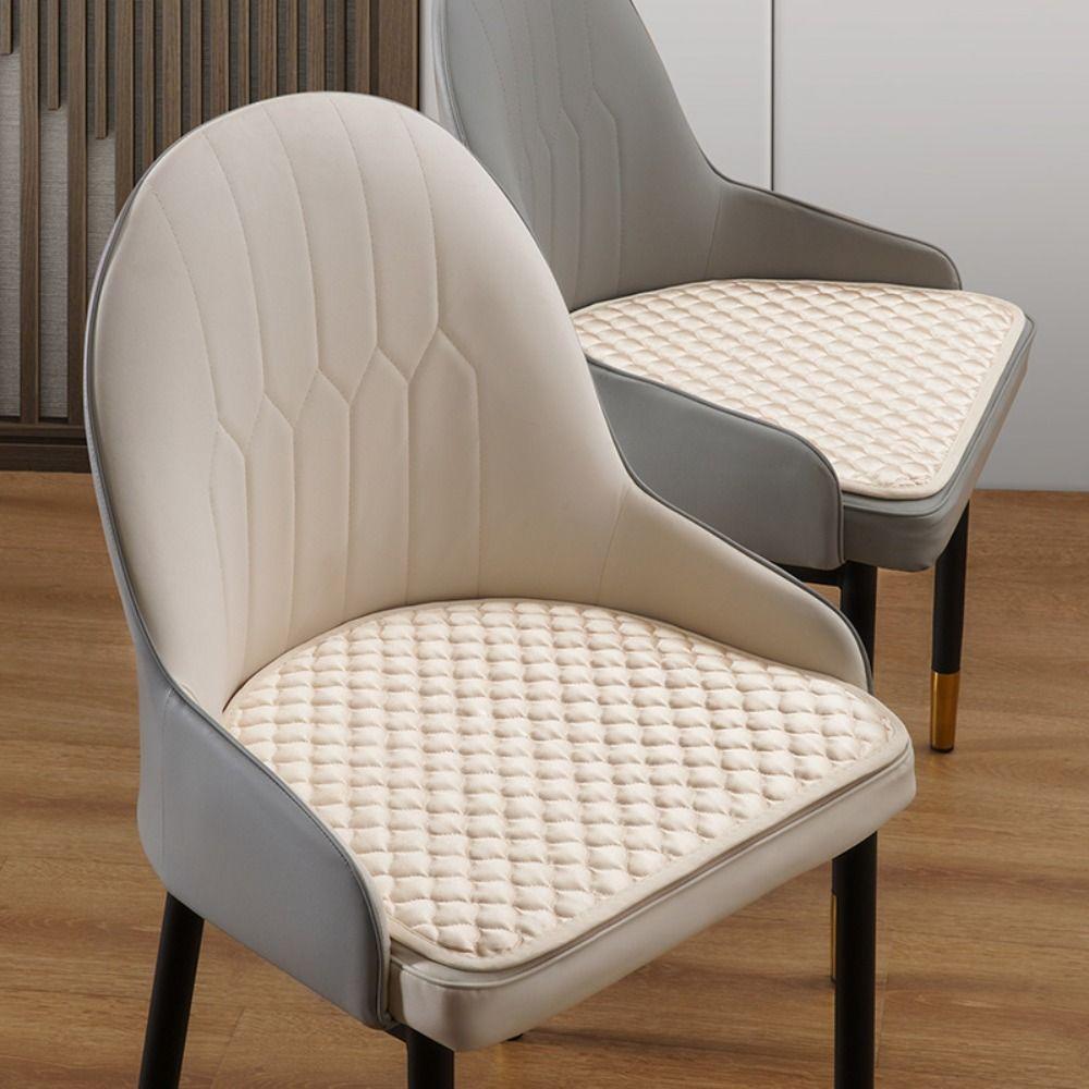 

44x41cm Curved Dining Chair Cushion Soft Dormitory Chair Cushion Semi-circular Chair Pad Hotel кавовий