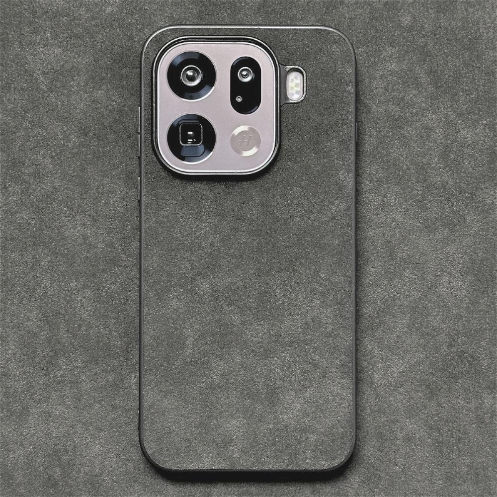 Splicing Color Alcantara Phone Case for OPPO Find X9 Pro & FindX9 PC+TPU Edge Suede Leather Furry Skin Full Cover Hard Shell