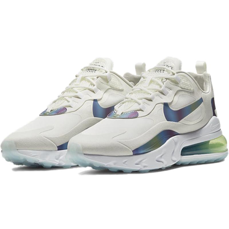 Nike Air Max 270 React Bubble Pack White Sneakers Casual Shoes CT5064-100