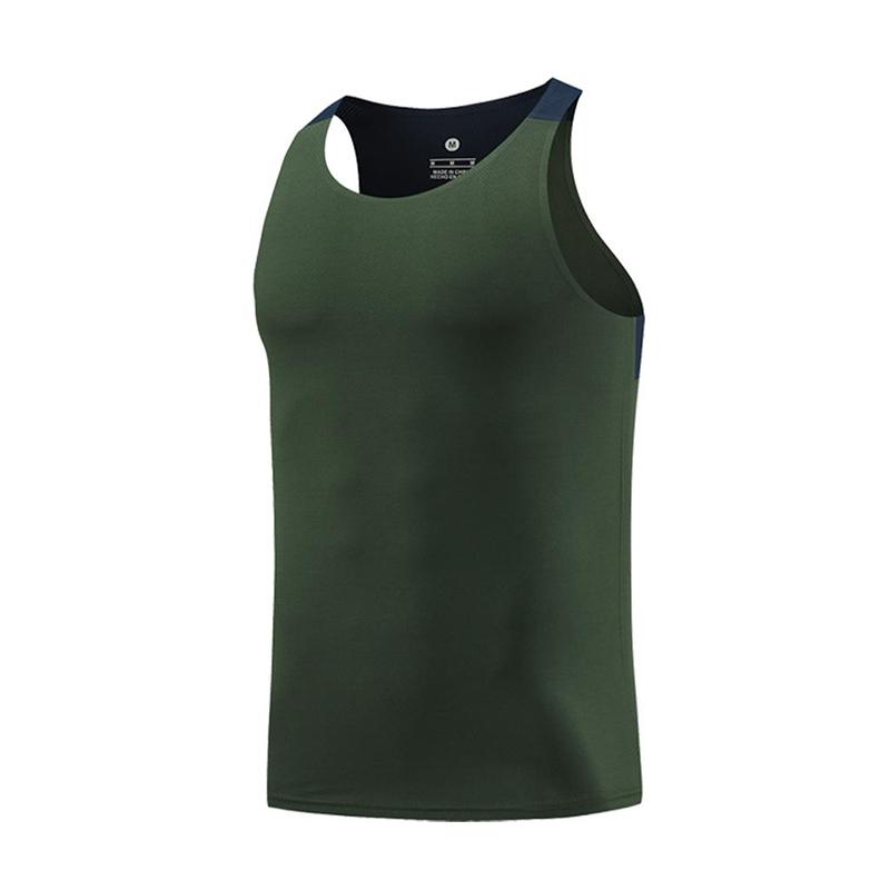 Men Gym Sleeveless Vest Bodybuilding Exercise Vest Muscle Training T-shirt Outdoor Hiking Top Summer Training Athletics Clothes