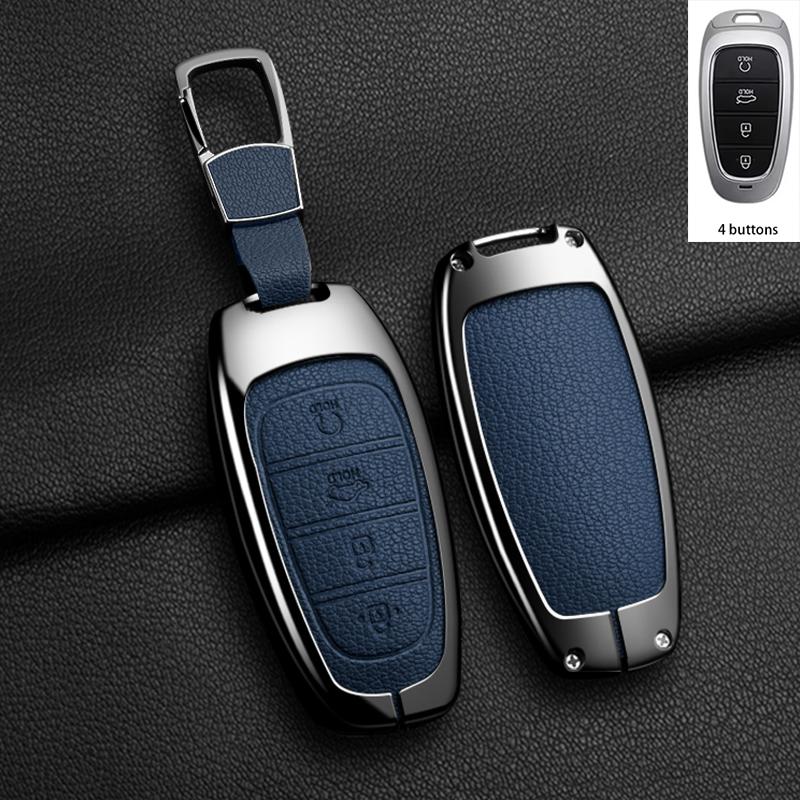 Car Key Case Cover For Hyundai Sonata Sel Ev 6 8 Ioniq 5 Nexo Tucson Sonata Grandeur Sonata Metal Protection Shell