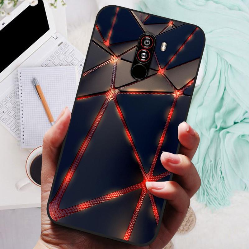 For xiaomi mi pocophone f1 Cases Cat Painted Soft TPU Silicone Phone Cover For xiaomi poco F1 Case PocofoneF1 Case Coque Etui