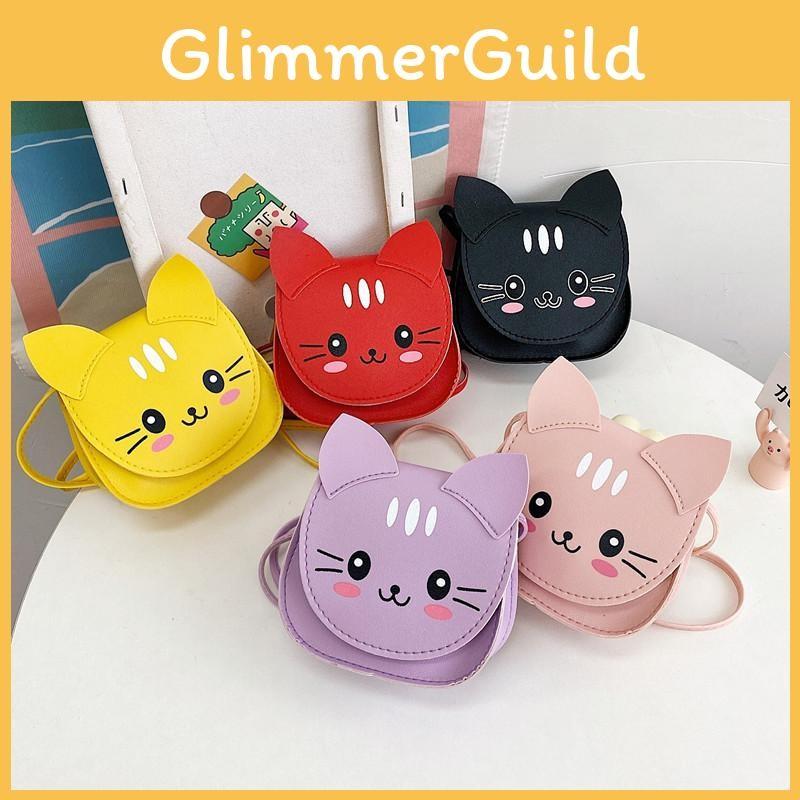 Bag Shoulder Cat Childrens Cartoon Animal Bag Zipper Design Made Of Pu Material