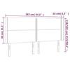VidaXL LED Headboard Bedroom Furniture Double Bed Accessory Head of Bed Frame Interior Black 3124004