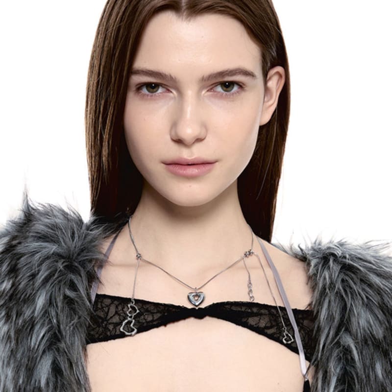 

SENTIMENTS no.477 [silver] HEART TREE necklace SILVER