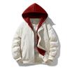Giacca imbottita in cotone finto due pezzi da uomo per l'inverno, giacca imbottita in cotone larga, giacca ispessita, casual, versatile, giacca imbottita in cotone flow
