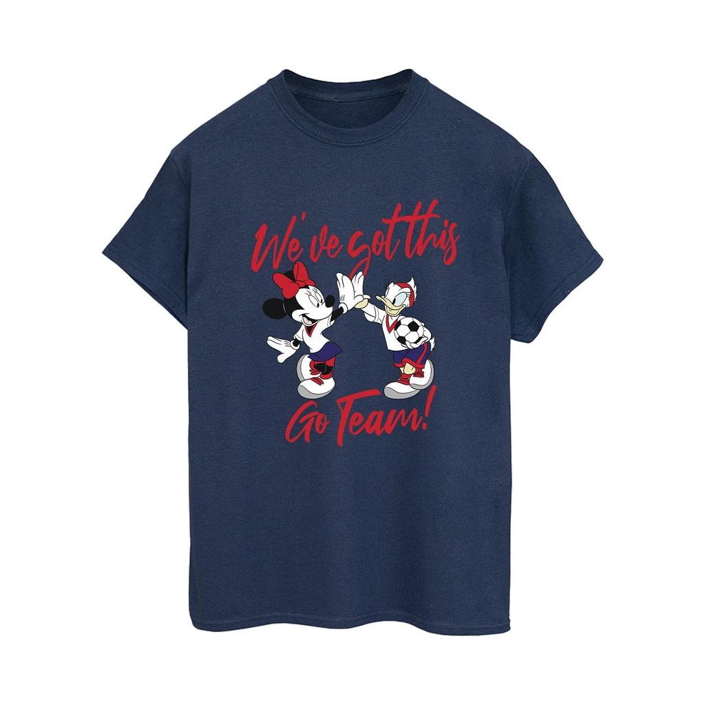 Disney Womens/Ladies Minnie Daisy We´ve Got This Cotton Boyfriend T-Shirt