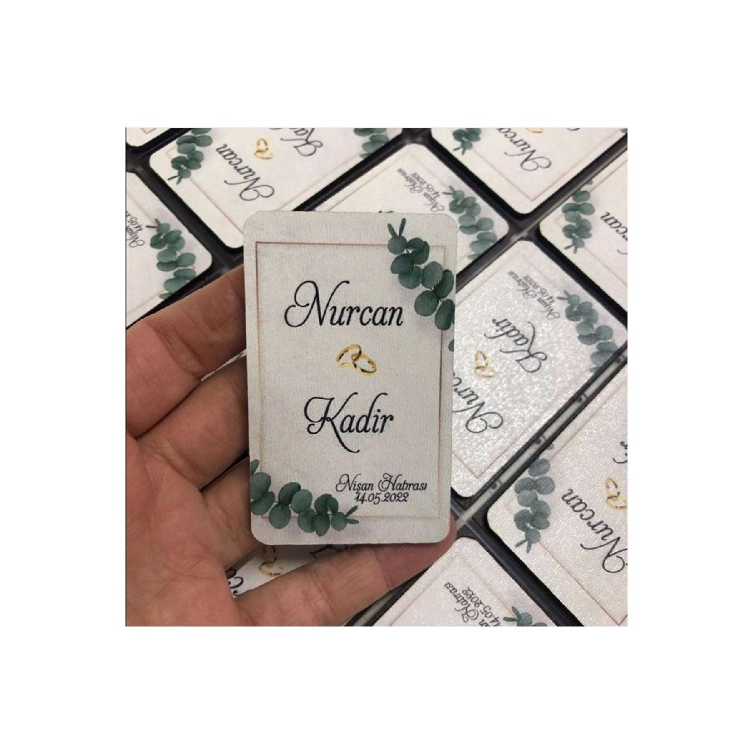 

50 штук свадебные конфеты магнит подарок обещание хна помолвка свадьба 0020 белый