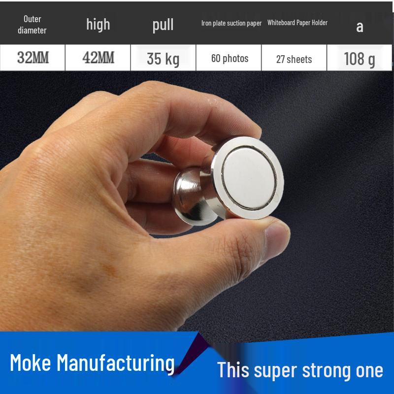 Magnetic Metal Pushpins with Handles for Whiteboards and Display