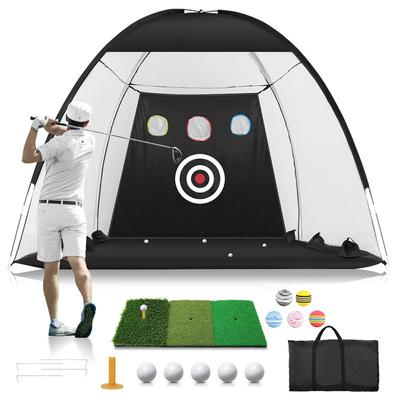 Set de Red de Chipping de Golf para Interior y Exterior Jaulas de Pitching de Golf Plegables Red de Práctica de Golf Plegable