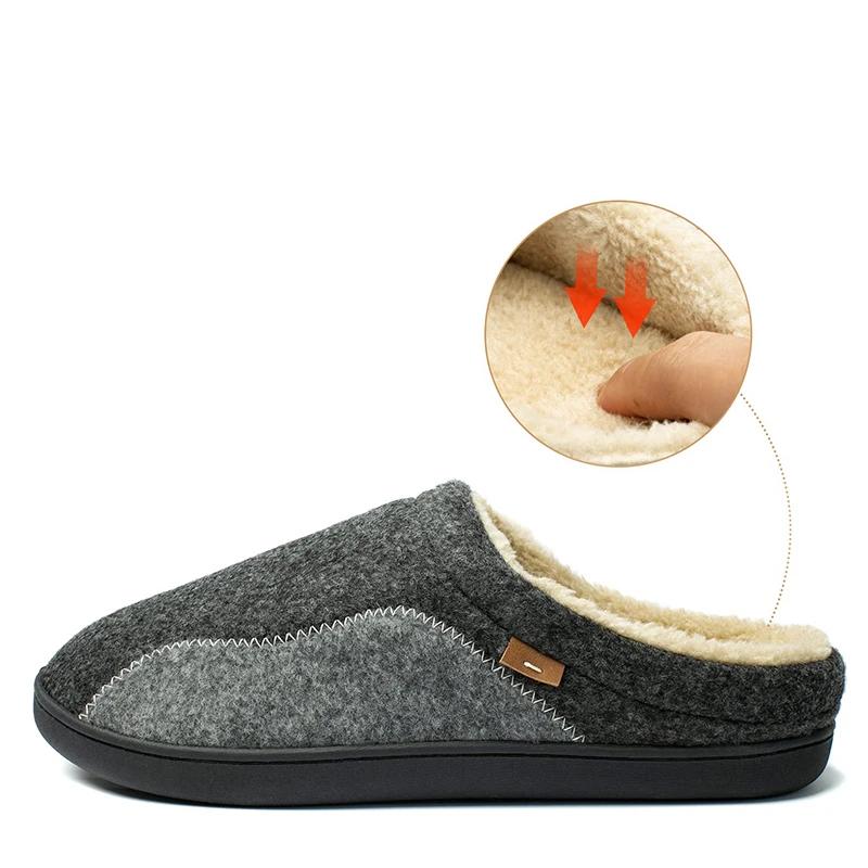 Men's Slipper Solid Color Autumn And Winter Home Soft Slipper Bedroom House Shoes Flat Heel Casual Shoes Men Zapatilla Mujer