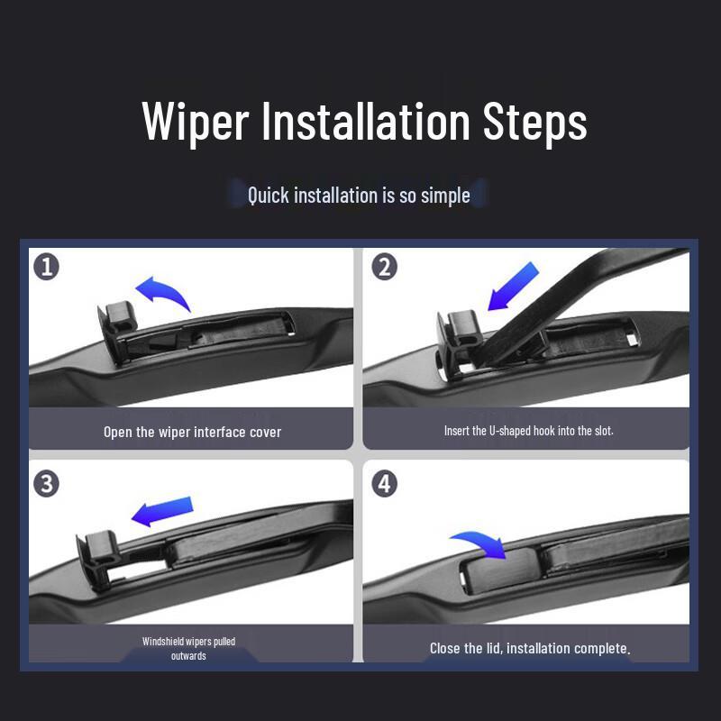 Jeep Compass 2015-2017 Front- und Heckscheibenwischerblätter