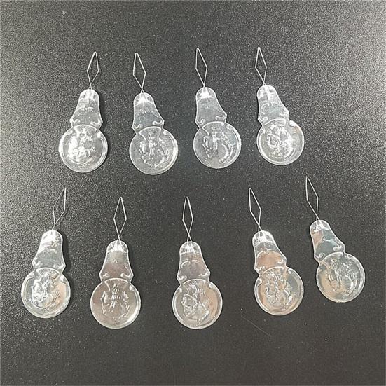 100Pcs Compact Durable Aluminum Needle Threaders Silver Color Wire Loop DIY Household Supplies
