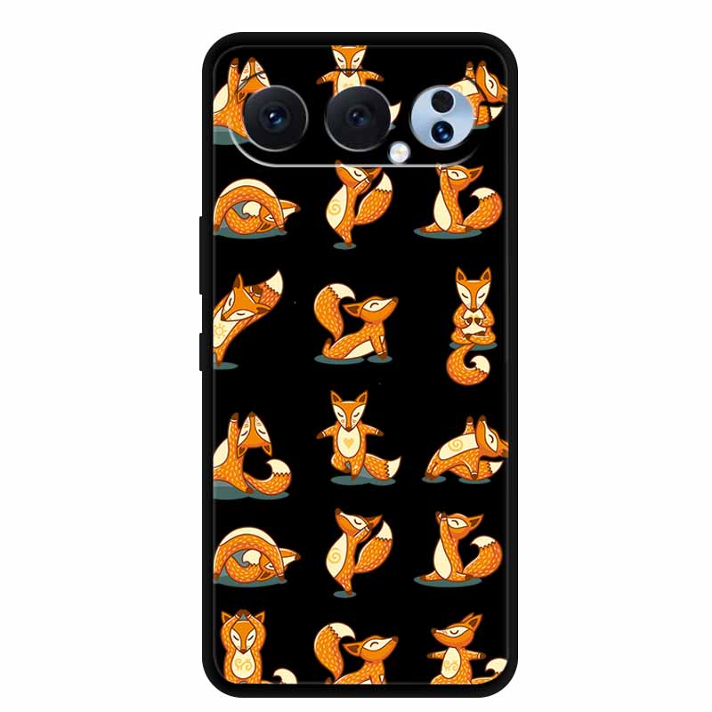Black Silicone Case For Honor 500 Pro 5G Cases 6.55" Cartoon Animals Soft TPU Back Cover For Honor 500Pro 2025 Case Coque Fundas