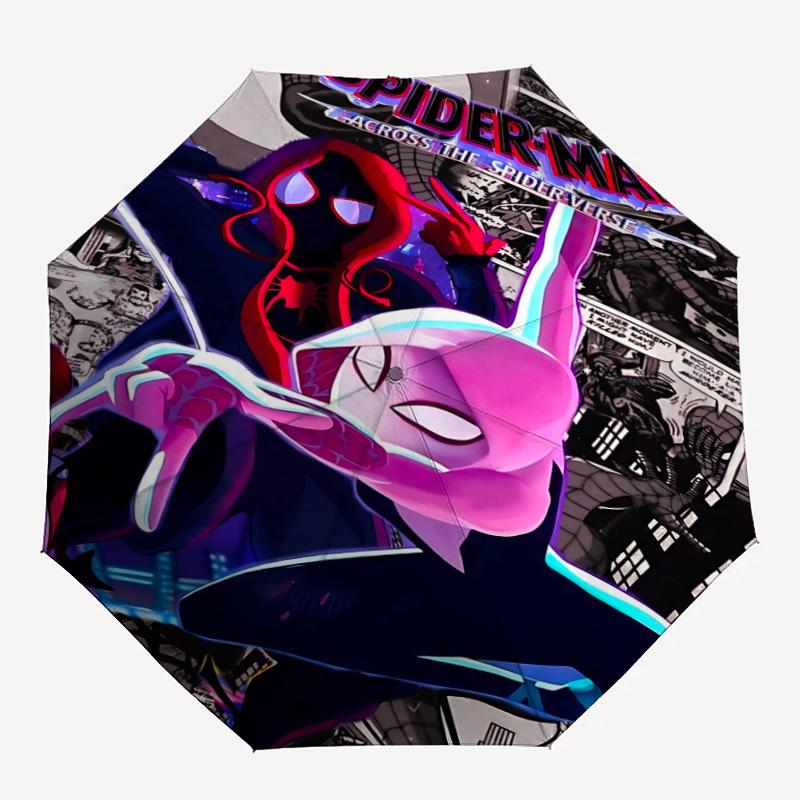 

1pc SpiderMan, SpiderVerse Automatic Folding Umbrella, Durable Plastic & Iron, Lightweight for Outdoor Daily Use 026