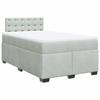 Maison Exclusive - Sommier à lattes de lit et matelas gris clair 120x190cm velours