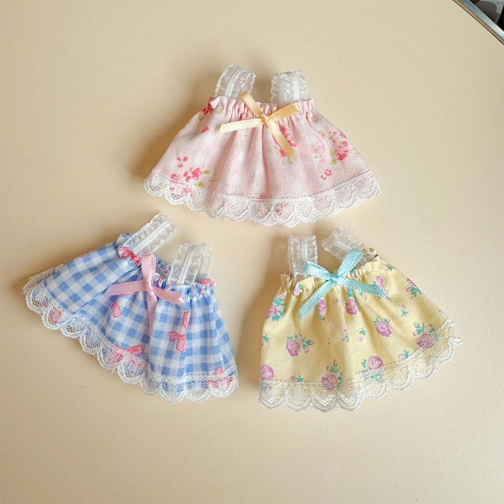 For 17cm Labubu Doll Dress Cute Doll Lovely Clothes Accessories Princess Dress Plush Dolls Clothes