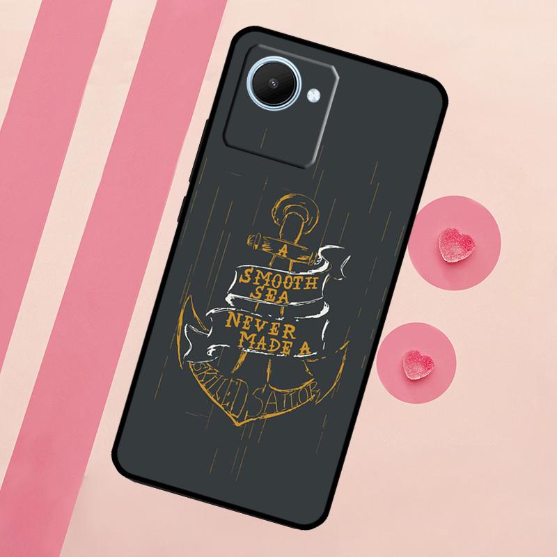 Anker Meer Strand Hülle Für Realme C53 C55 C35 C33 C31 C30 C25s C21Y C15 C11 GT Neo 5 3T 2T 9 10 11 Pro Plus