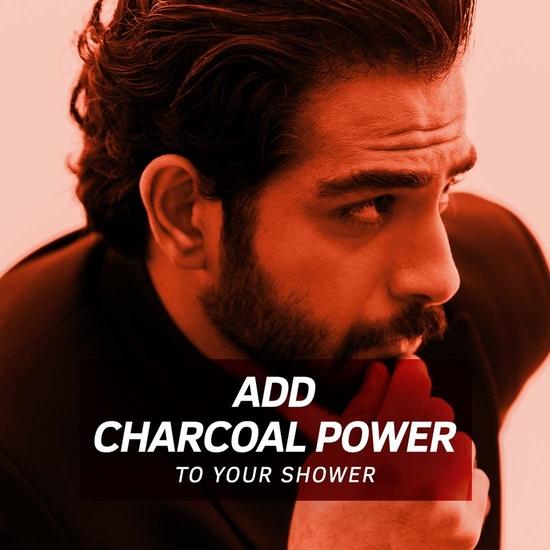 Ustraa Gel de spălat pentru corp - Cărbune activat 250 ml set de 2 - Detoxifiere profundă a pielii cu cărbune activat, hidratare cu Aloe Vera, curățare