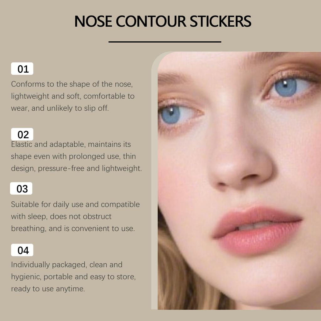 The Nose Fits The Nose Shape Closely And Is Not Easy To Off. It Is Compatible With Most Nose Shapes During Sleep.