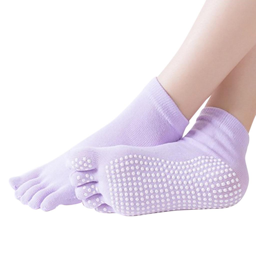 Fahion Women Slip Finger-separated Yoga Socks Sport Ballet Dance Socks
