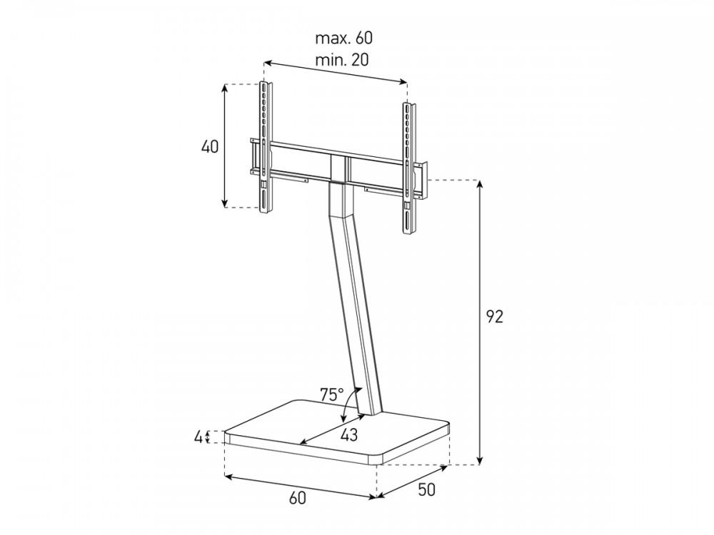 Sonorous PL2700 TV Stand with LCD TV Mount AVAILABLE IN FOUR COLOUR VARIANTS, Sonorous