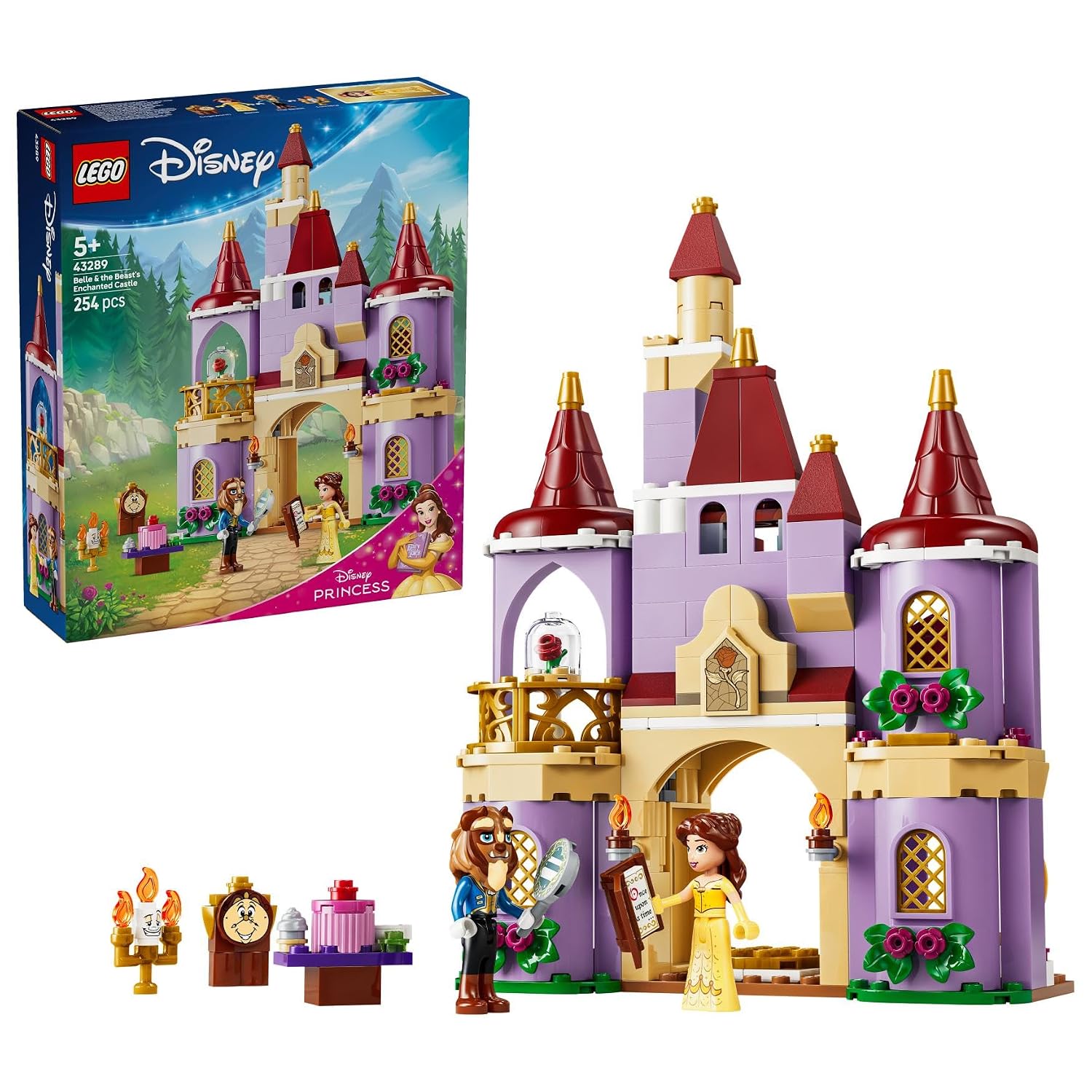 LEGO Disney Princess Beauty Beast Magical Castle Toy Block Educational Gift Children Boys Girls Ages 5 6 7 8 Goods 43289