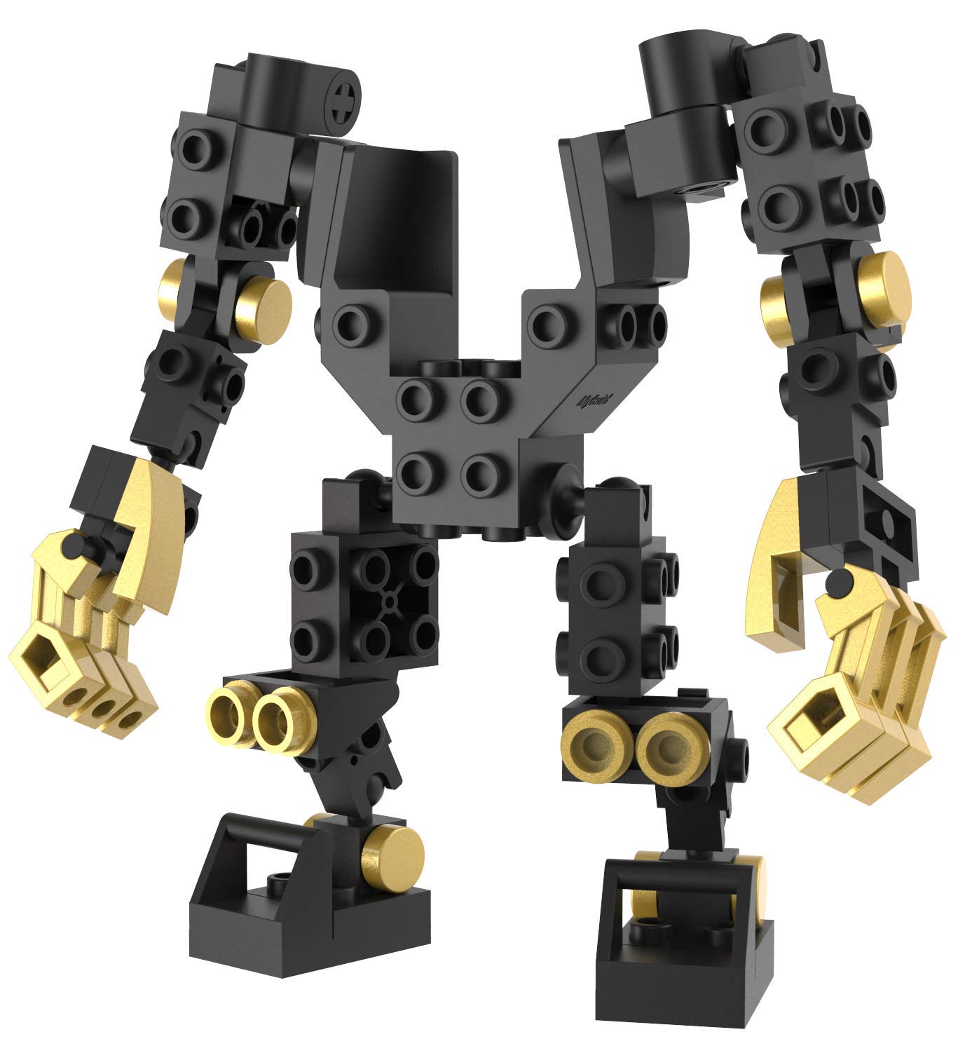 

MyBuild 1002 Mecha Frame Building Blocks, Robot Base, Customizable Building Set, Compatible with Other Brands, Ages 10+