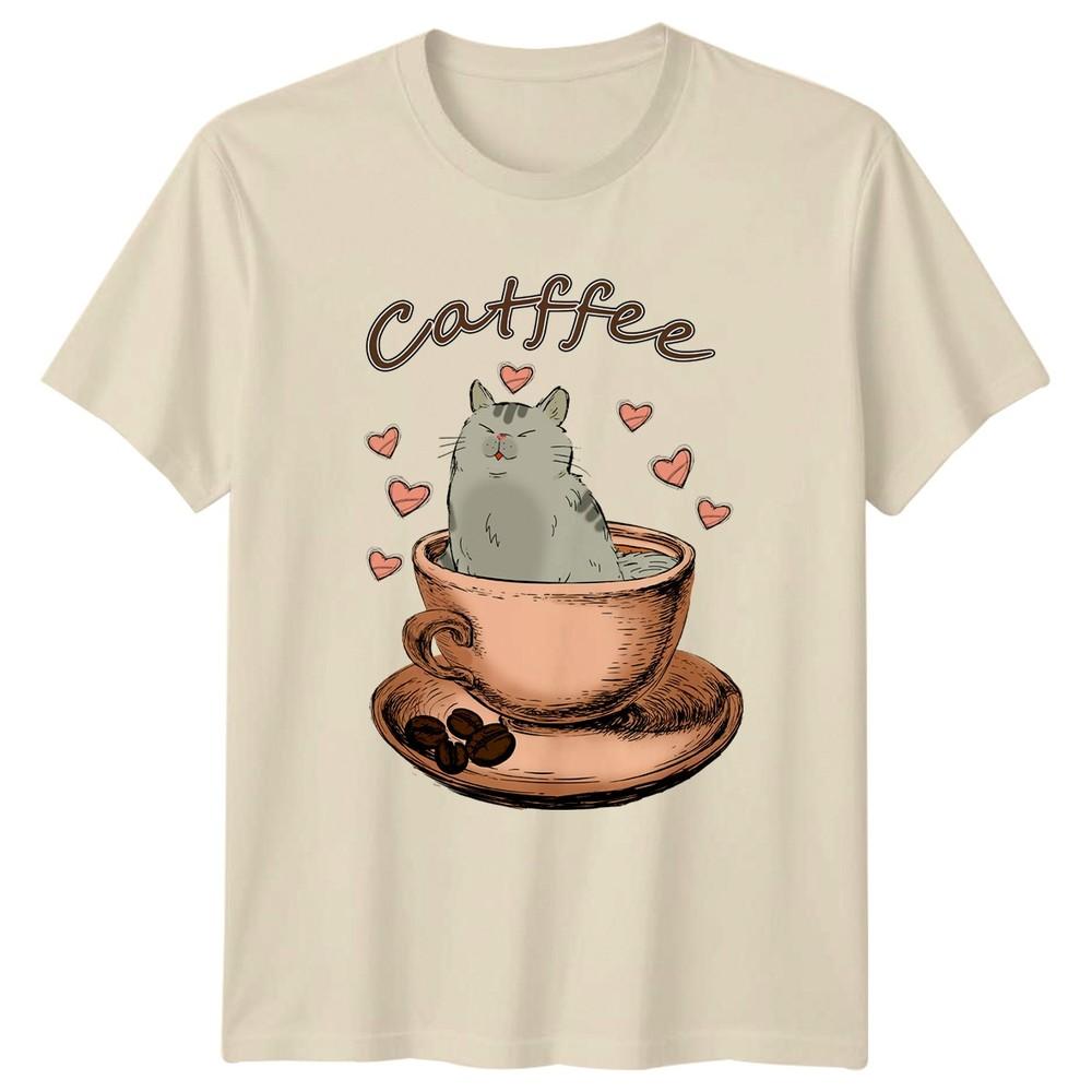 Catffee Cat In A Coffee TShirt Pet Lover Cat Coffee Birthday Gift