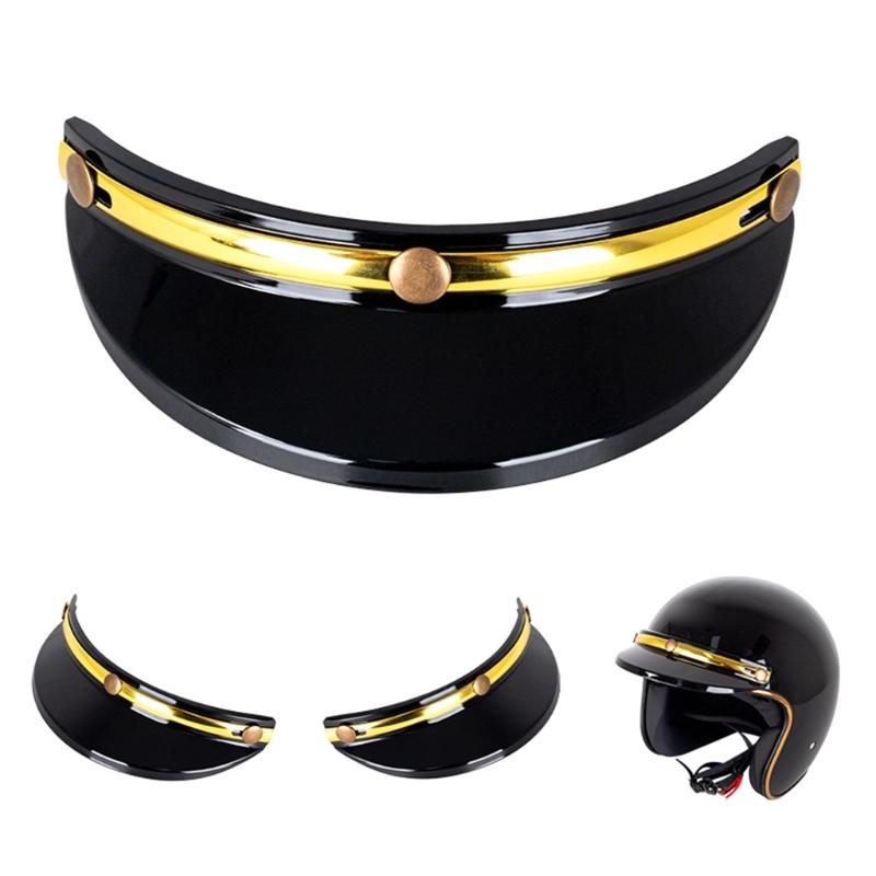 Motorrad-3-Snap-Helm-Windschutzscheibenlinse Anti-UV-Helme Hochklappbare Gesichtsvisierlinse für die meisten 3-Snap-Helme