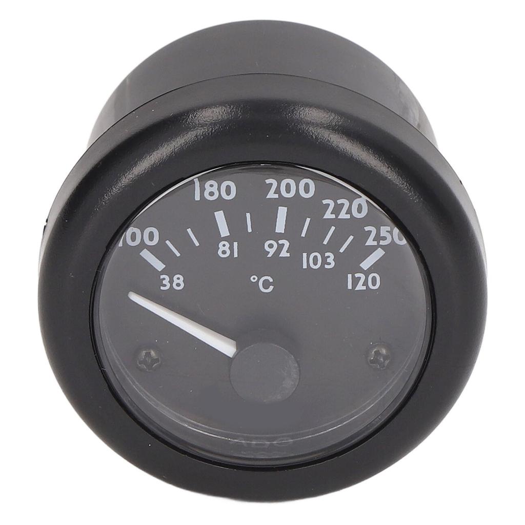 Engine Water Temperature Gauge 2in Wide Range High Accuracy Front Waterproof Diesel Generator Water Temp Meter 24V